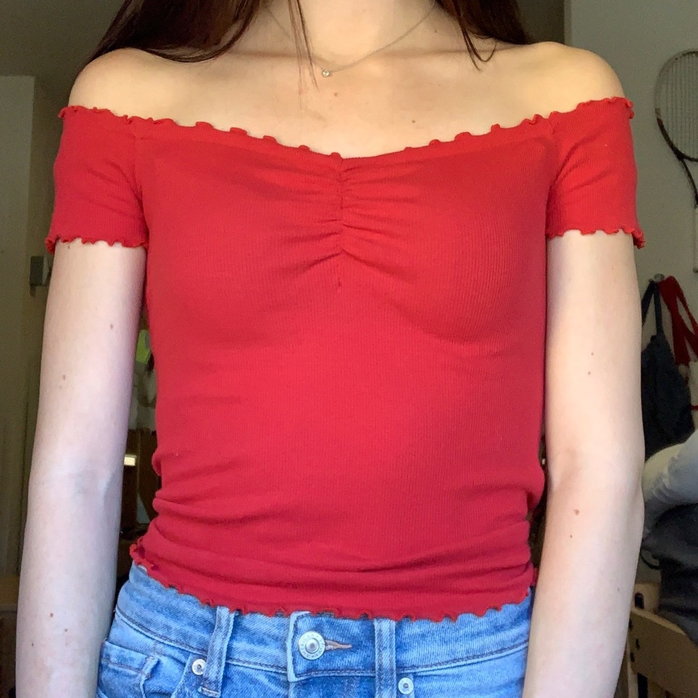Hollister off the shoulder top